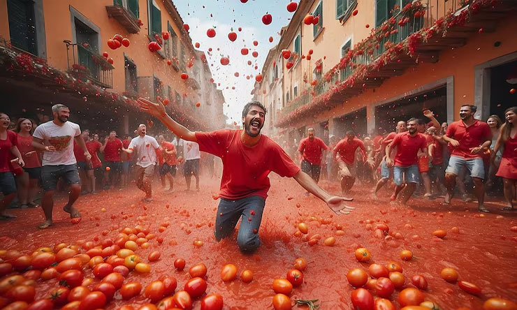 La Tomatina Spanyol
